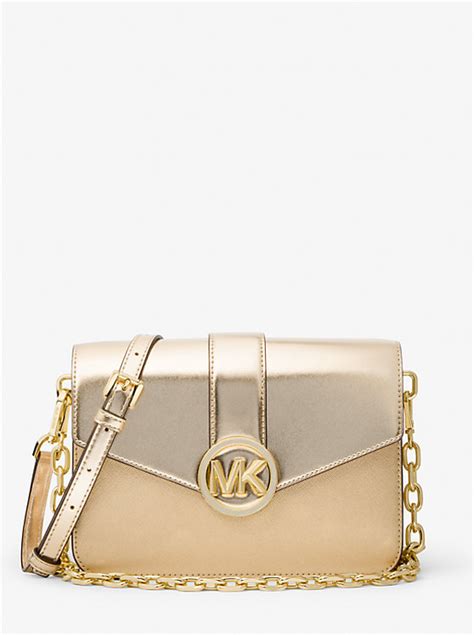 carmen medium metallic shoulder bag